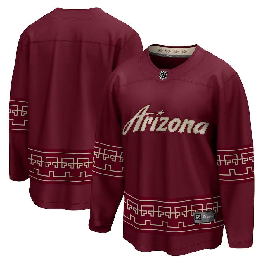 Men Arizona Coyotes Fanatics Branded Garnet Alternate 2022-23 Premier Breakaway NHL Jersey